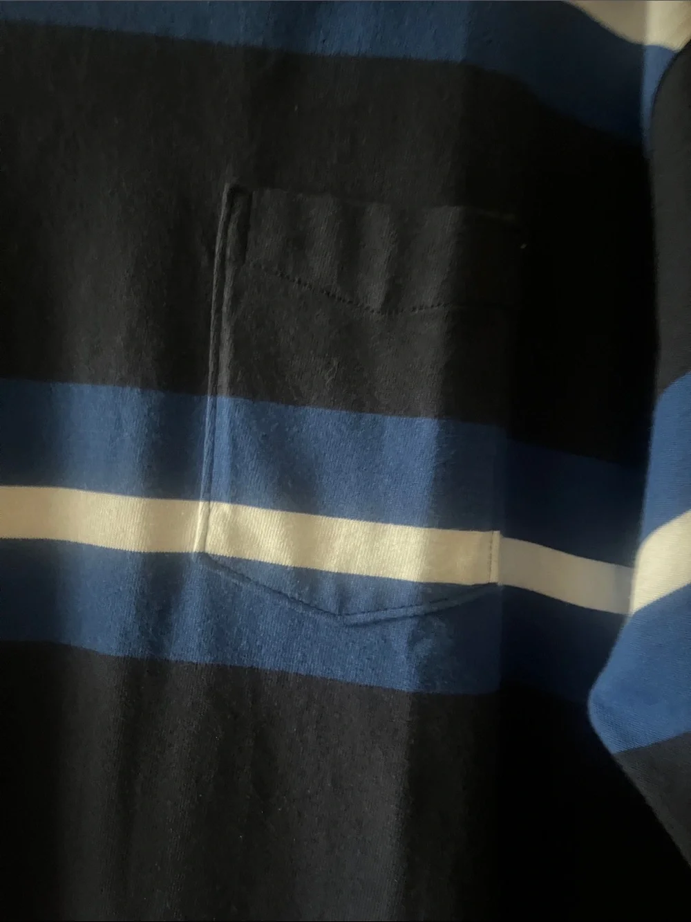 Levi's Men's Navy, Blue & White Striped Pocket Tee